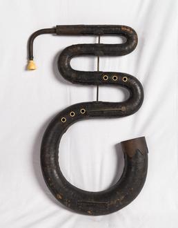 Musical instrument known as a Serpent