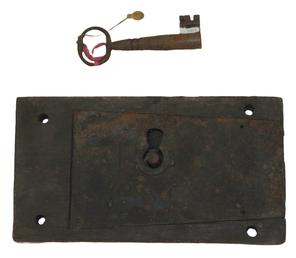 Lock and key from Big Well Street