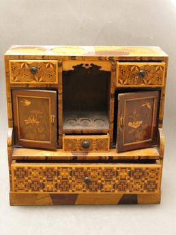 Douglas or Knockaloe Camp decorative smoker's cabinet