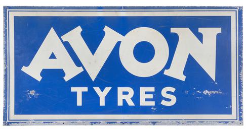 Avon Tyres metal advertising sign
